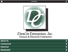 Tablet Screenshot of dancinenterprisesinc.com